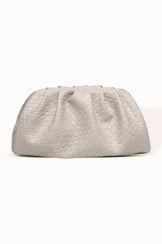 Macy Woven Clutch - Malt